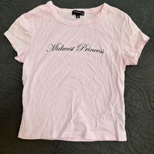 Pink 'Midwest Princess' Women's Baby Tee